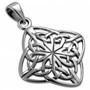 Rhombus Shaped Celtic Knot Pendant, pn79